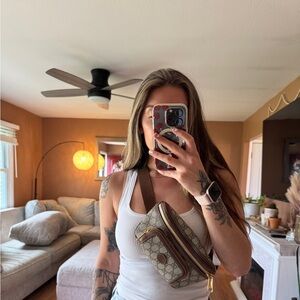 💥 SOLD H.M.K. Lux Closet 💥 Gucci GG Supreme Monogram Belt Bag / Bum Bag